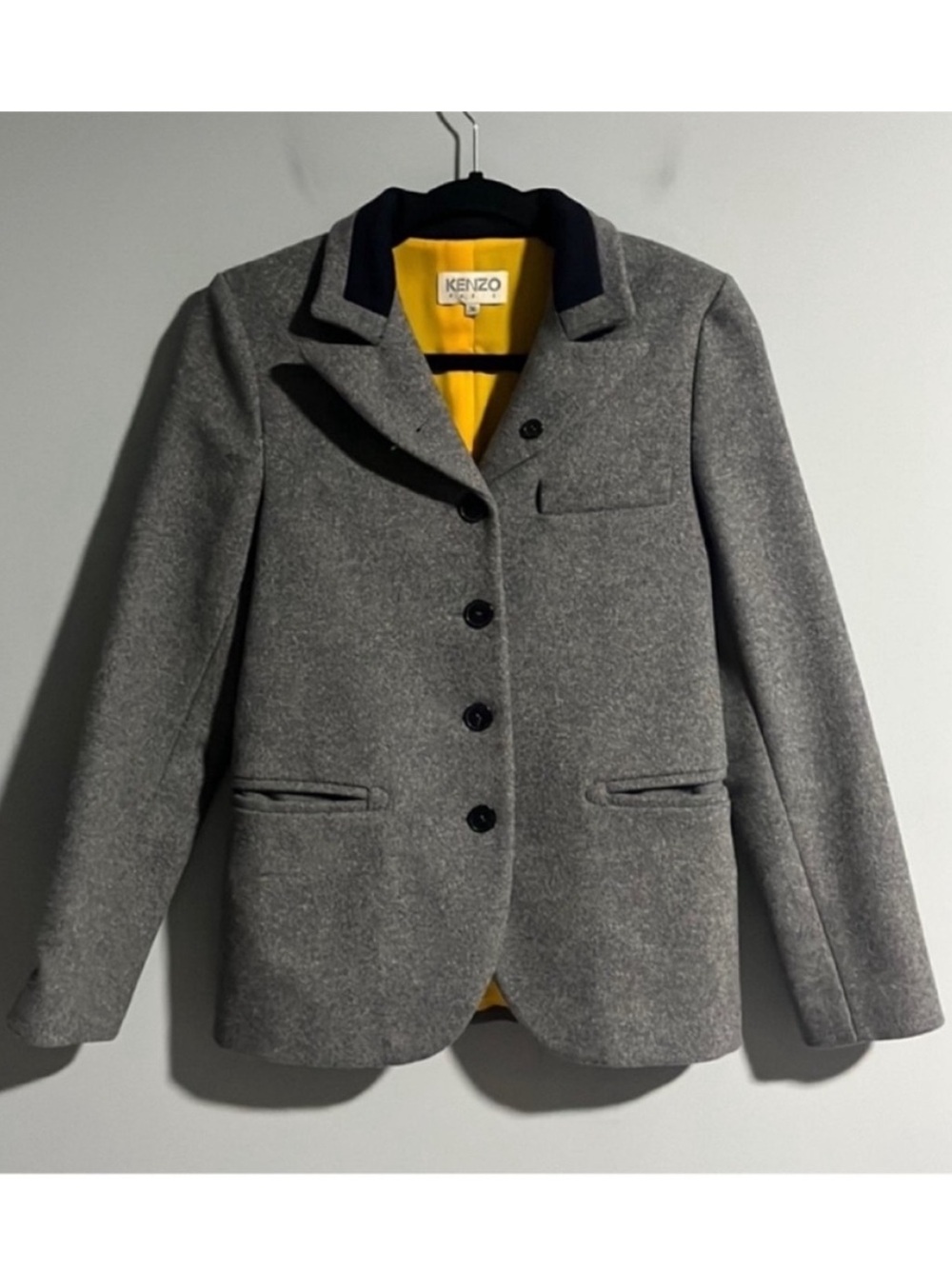 Kenzo Wool Blend Blazer Coat